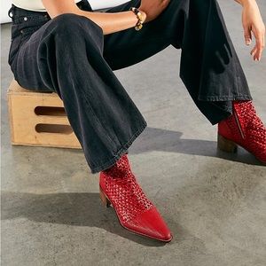 Western leather boots